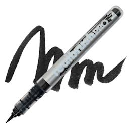 Karin Realbrush Pro Marker - Black, swatch and marker