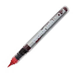 Karin Realbrush Pro Marker - Fire Red, 4 mm, Brush Tip, cap off