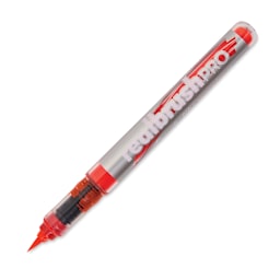 Karin Realbrush Pro Marker - Neon Orange Red, 4 mm, Brush Tip, cap off