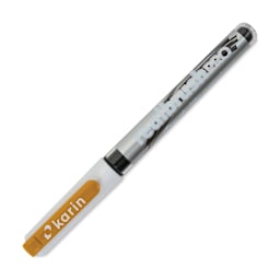 Karin Realbrush Pro Marker - Ochre, 4 mm, Brush Tip, cap on