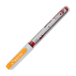 Karin Realbrush Pro Marker - Pale Orange, 4 mm, Brush Tip, cap on