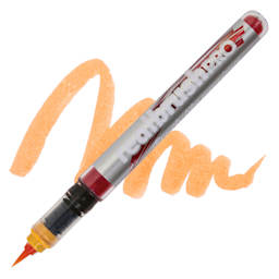Karin Realbrush Pro Marker - Pale Orange, swatch and marker