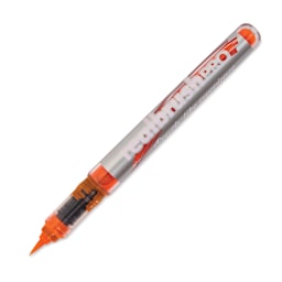 Karin Realbrush Pro Marker - Neon Orange, 4 mm, Brush Tip, cap off
