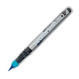 Karin Realbrush Pro Marker - Sky Blue, 4 mm, Brush Tip, cap off