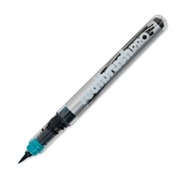 Karin Realbrush Pro Marker - Turquoise, 4 mm, Brush Tip, cap off