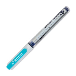 Karin Realbrush Pro Marker - Artic Blue, 4 mm, Brush Tip, cap on