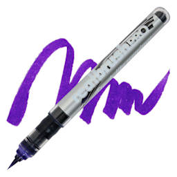 Karin Realbrush Pro Marker - Violet Blue, swatch and marker