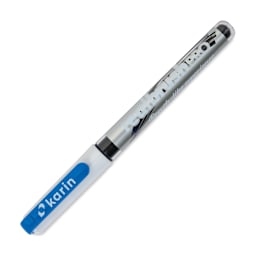 Karin Realbrush Pro Marker - Egyptian Blue, 4 mm, Brush Tip, cap on