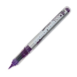 Karin Realbrush Pro Marker - Neon Violet, 4 mm, Brush Tip, cap off