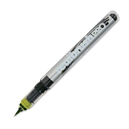 Karin Realbrush Pro Marker - Lime Green, 4 mm, Brush Tip, cap off