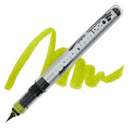 Karin Realbrush Pro Marker - Lime Green, swatch and marker