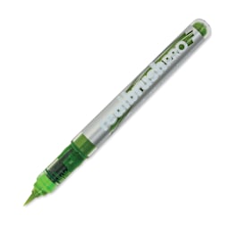 Karin Realbrush Pro Marker - Neon Yellow Green, 4 mm, Brush Tip, cap off