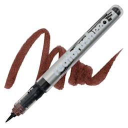 Karin Realbrush Pro Marker - Sepia, swatch and marker