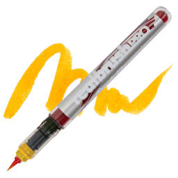 Karin Realbrush Pro Marker - Gold, swatch and marker