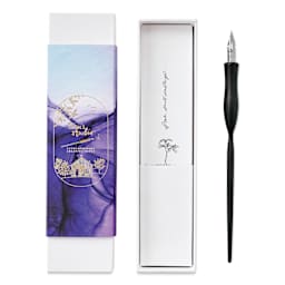 Tom's Studio Flourish Straight Calligraphy Dip Pen - Black, open packaging
