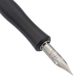 Tom's Studio Flourish Straight Calligraphy Dip Pen - Black, close-up of nib