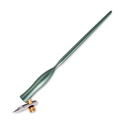 Tom's Studio Flourish Oblique Calligraphy Dip Pen - Sage, pen
