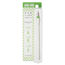 Sailor Hocoro Dip Pen - White, 2 mm Calligraphy Nib, front of packaging