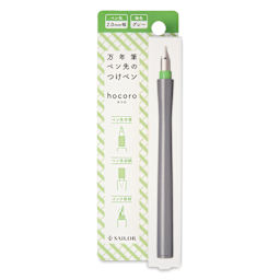 Sailor Hocoro Dip Pen - Gray, 2 mm Calligraphy Nib, front of package