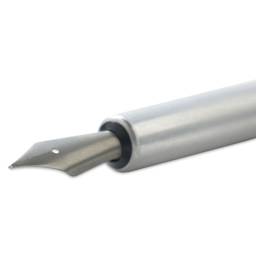 Kakimori Pen Dip Nib - Stainless Steel, inserted in aluminum penholder (not included)
