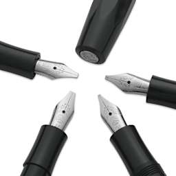 Kaweco Sport Calligraphy Pen - Deluxe - close-up of nibs and pen cap