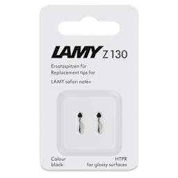 Lamy Safari Note+ Stylus Pen Replacement Tips - Black, Pkg of 2, front of the packaging