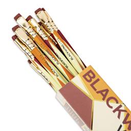 Blackwing Volumes 574 Tribute To Native America Pencil, close-up of the pencils inside of the packaging