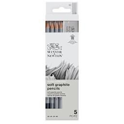 Winsor & Newton Studio Collection Graphite Pencils - Set of 4 with Eraser, front of the packaging