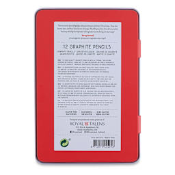 Bruynzeel Expression Series Graphite Pencils - Set of 12 (back of case)