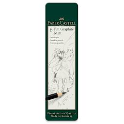 Faber-Castell Pitt Graphite Matte Pencils - Set of 6, front of packaging
