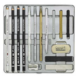 Cretacolor® The Diamond Box Luxury Drawing Set (contents)