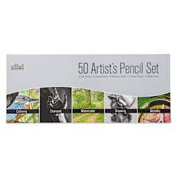Duomo Artist's Mixed Media Pencils - Set of 50 (front of box)