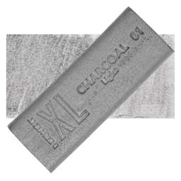 Derwent Charcoal XL Block - Light, swatch and block