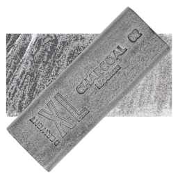 Derwent Charcoal XL Block - Medium, swatch and block