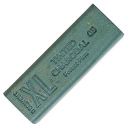 Derwent Tinted Charcoal XL Block - Forest Pine, single block