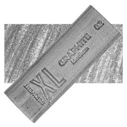 Derwent Watersoluble Graphite XL Block - Medium, swatch and block