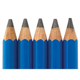 Staedtler Mars Lumograph Jumbo Pencils - Set of 5, close up