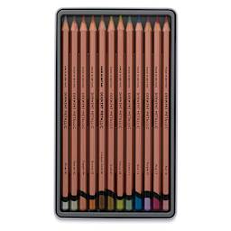 Derwent Professional Metallic Colored Pencils - Assorted Colors, Set of 12 (set contents)