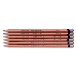 Derwent Professional Metallic Colored Pencils - Traditional Colors, Set of 6
