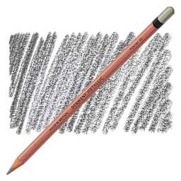 Derwent Professional Metallic Colored Pencil - Pewter pencil and swatch