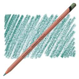 Derwent Professional Metallic Colored Pencil - Green pencil and swatch