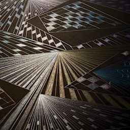 Derwent Professional Metallic Colored Pencils  - finished abstract artwork using Metallic pencils