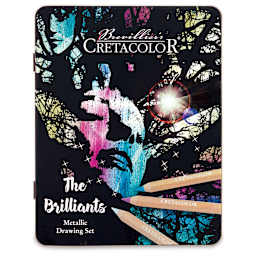 Cretacolor The Brilliants Metallic Drawing Set, front of the packaging