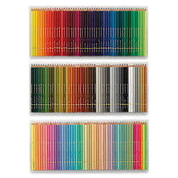 Holbein Artists' Colored Pencils - Assorted Tones, Set of 150, Wood Box pencils out of box