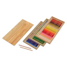 Holbein Artists’ Colored Pencil 30th Anniversary Wood Box Set, open