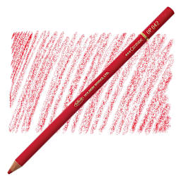 Holbein Artists' Colored Pencil - Carmine, OP042 pencil and swatch