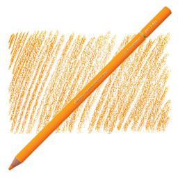 Holbein Artists' Colored Pencil - Tangerine, OP140 pencil and swatch