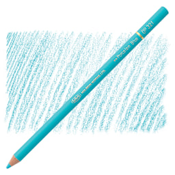 Holbein Artists' Colored Pencil - Porcelain Blue, OP321 pencil and swatch