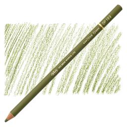 Holbein Artists' Colored Pencil - Olive Green, OP189 pencil and swatch