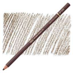 Holbein Artists' Colored Pencil - Chocolate, OP086 pencil and swatch
